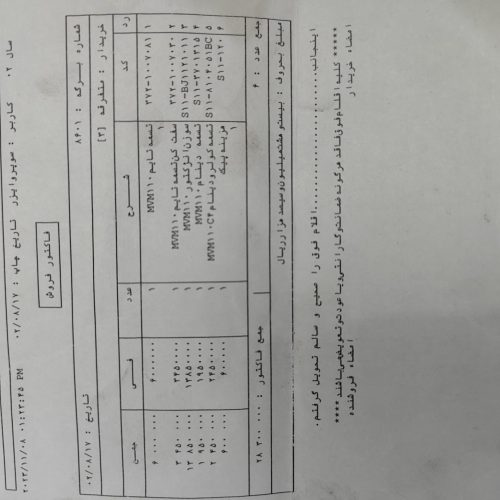 ماشین در حد صفر .چهار حلقه لاستیک با زاپاس صد درصد نو