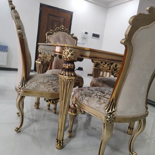 میز و صندلی نهارخوری استیل