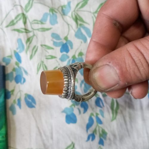 انگشترنقره.بانگین یاقوت