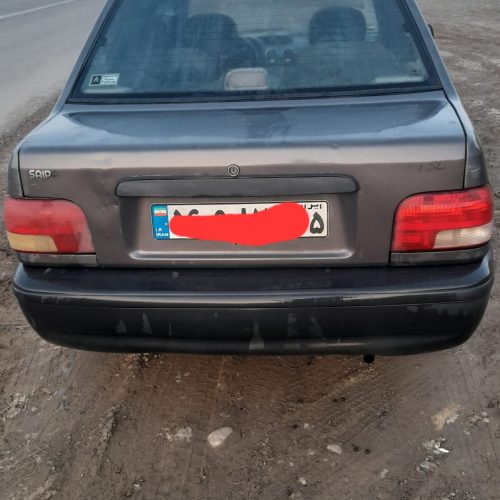 ماشین عقب جلو شاسی سالم جلو سمت شاگرد جوش کاری