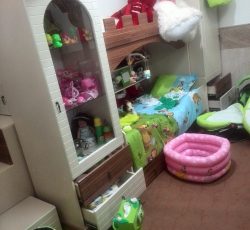 تخت خاب بچه و نوجوان دوطبقه در حد نو