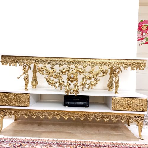 میز تلوزیون طلایی شیک