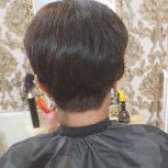 کوتاهی مو ژورنالی به همراه  براشینگ حرفه ای