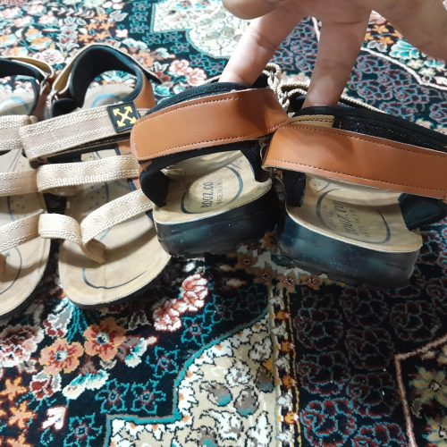 دوجفت صندل چرم تابستانی