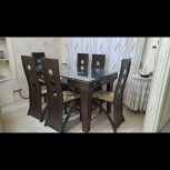 میز نهار خوری شش نفره همراه صندلی