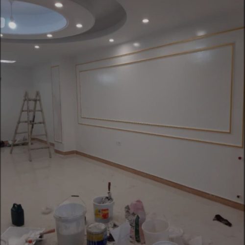 نقاشی ساختمان، کناف وکاغذ دیواری