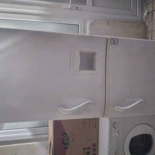 یخچال دوطبقه و ماشین لباسشویی