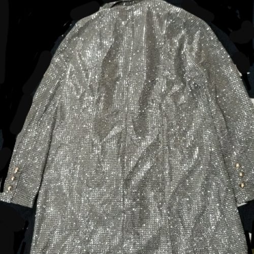 کت مجلسی شاین نقره ای