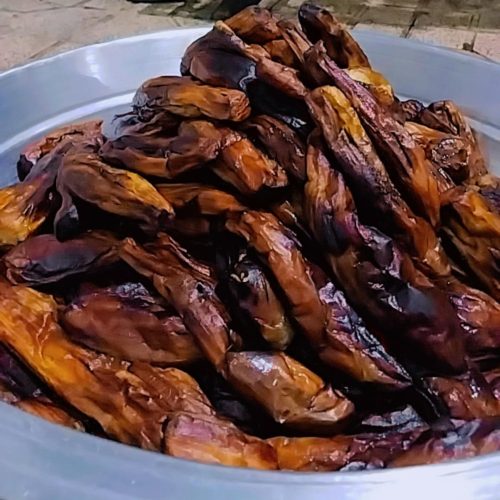 بادمجان سرخ شده و کبابی