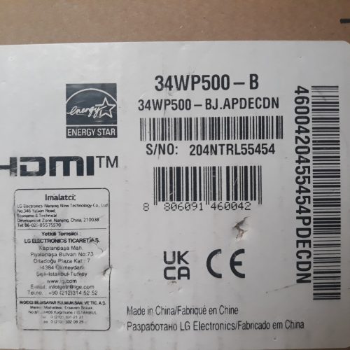 مانیتور 34 اینچ ال جی