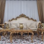 مبلمان سلطنتی طرح مصری (9نفره با یه میزعسلی بزرگ ودوعسلی کوچیک)