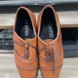 کفش مجلسی عسلی مردانه