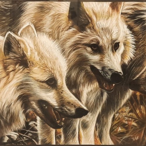 تابلو نقاشی پاستل گچی