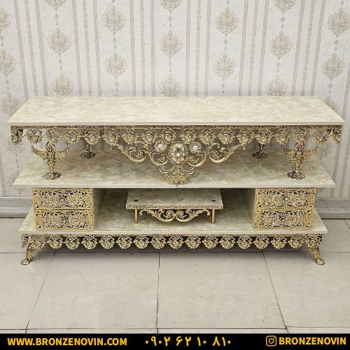 میز ال سی دی برنزی