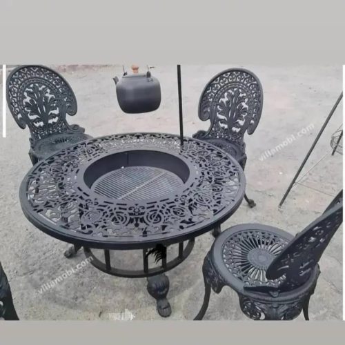 آتشدان کیوب هیزمی گازی