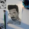 سفارش طراحی چهره با تکنیک سیاهقلم