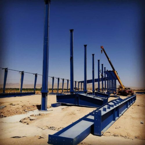 ساخت و اجرای سوله صنعتی.خرپا.اسکلت