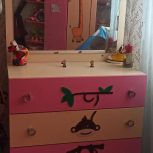 سرویس کامل تخت و کمد دخترانه