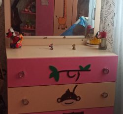 سرویس کامل تخت و کمد دخترانه