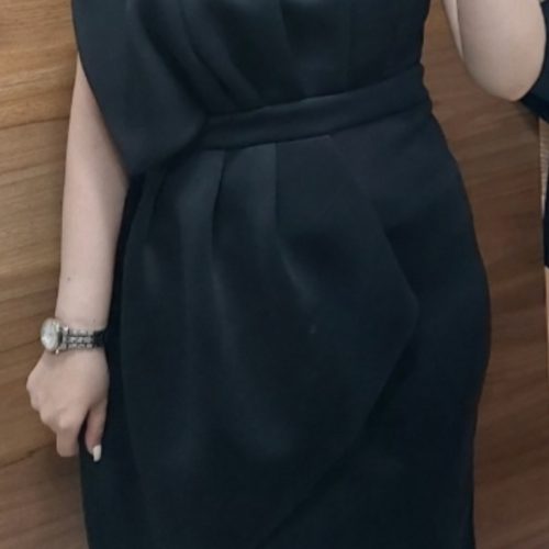 لباس مجلسی کاملا نو بدون حتی یکبار استفاده با تیکت لباس