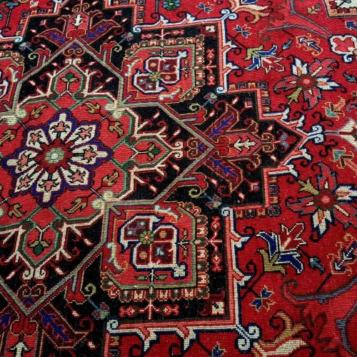 یک‌جفت‌فرش‌دست‌بافت‌هریس‌تاجری‌‌متری9تازه‌از‌دار‌افتاده‌در‌هریس‌