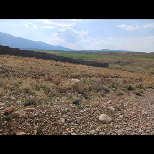 باغی ب متراژ1000متر که یک سمتشدیوار کشی شده است