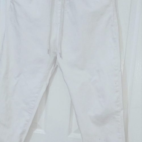 شلوار کتان رنگ سفید