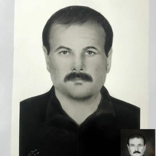 سفارش طراحی چهره با تکنیک سیاهقلم
