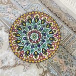 بشقاب سفالی مینا کاری