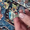 فروش انگشتر یاقوت قرمز و انگشتر فیروزه افریقایی با رکاب نقره