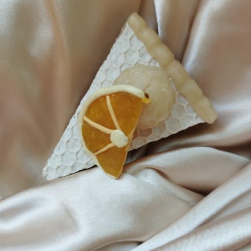 شمع دستساز مدل کیک پرتقالی