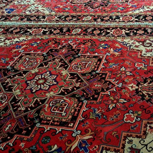 یک‌جفت‌فرش‌دستبافت‌هریس‌تاجری‌تازه‌‌از‌دار‌افتاده