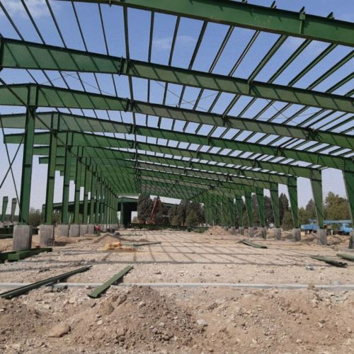 ساخت و اجرای سوله صنعتی.خرپا.اسکلت