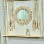 شلف آیینه ای منگوله دار