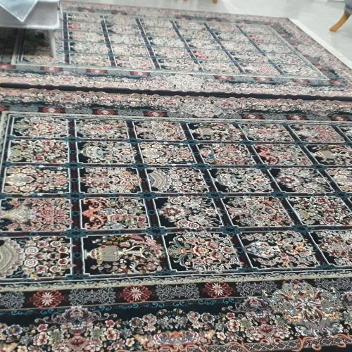 دوعددفرش شش متری سرمه ای