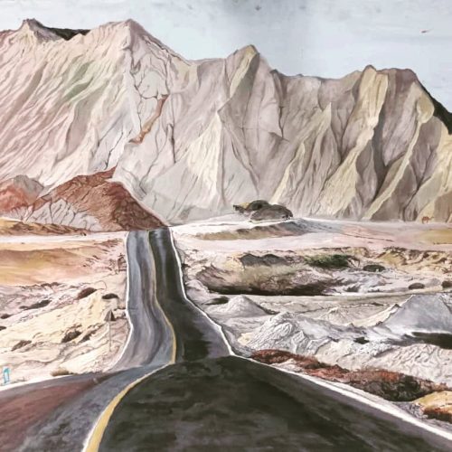 نقاشی ورنگ امیزی ساختمان ودیوار درب وپنجره