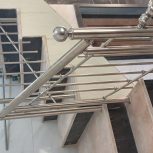 نرده استیل جلو تراس