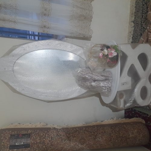 میزفلش خور چوبی،اینه قدی باروکش چوبی،شمدان