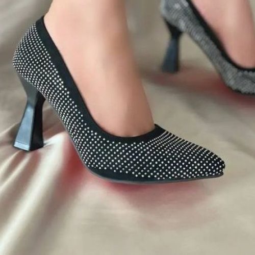 کفش زنانه مجلسی نگین دار جدید سایز 39