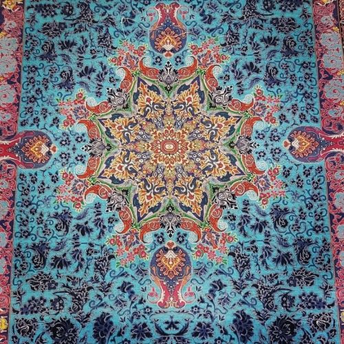 فرش دست بافت تمام ابریشم