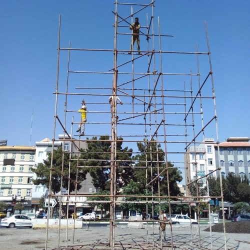 داربست فلزی حسین_کردان،زعفرانیه،آغچه حصار،