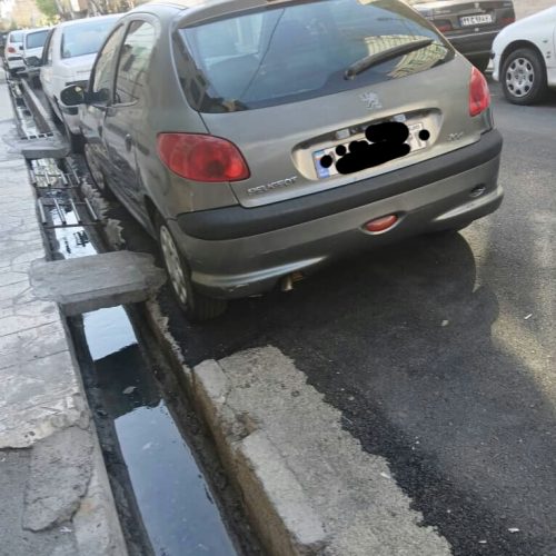 ب.پژو 206 تیپ 2 رنگ خاکستری