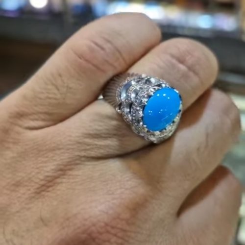 انگشتر فیروزه نیشابوری عجمی