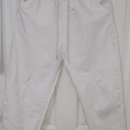 شلوار کتان رنگ سفید