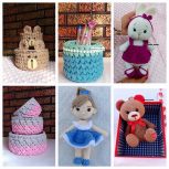 سبدهای نظم دهنده تریکویی،عروسک،جاکلیدی