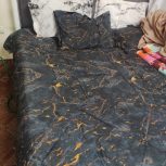 تخت دونفره همراه با تشک طبی فنری