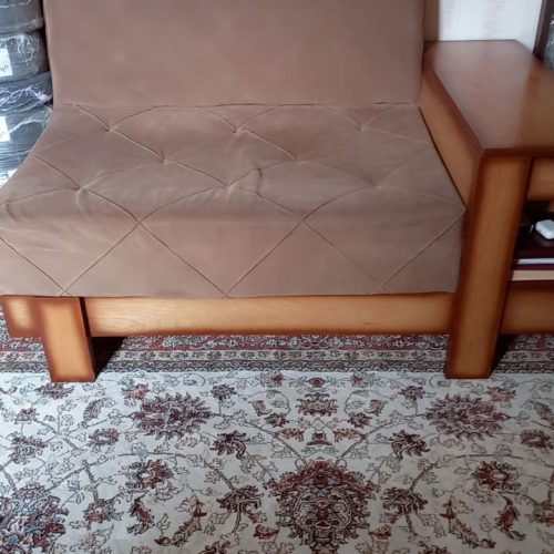 مبل راحتی 8 نفره و دسته چوبی