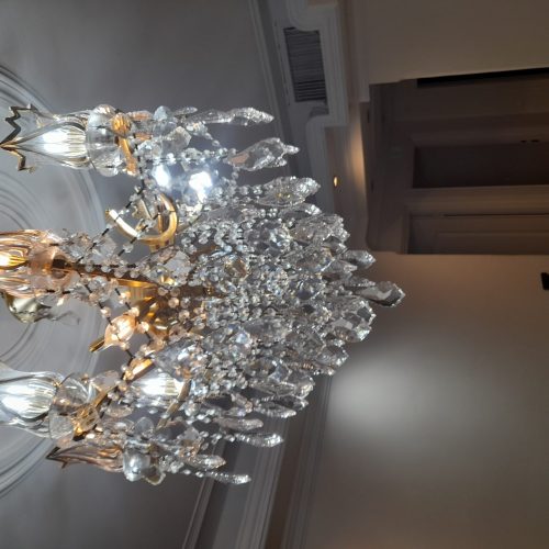 لوستر 8 شاخه تمام کریستال سالم وشیک