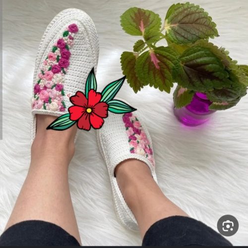 کفش بچگانه تا زنانه ومردانه بافتی