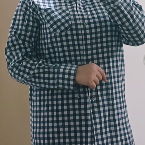 شومیز با طرح شطرنجی‌ زیر( نخی)